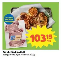 Coop Daglivs Färsk fläskkotlett erbjuda