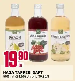 ÖoB HAGA TAPPERI SAFT erbjuda