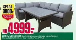 ÖoB NAPOLI LOUNGESET erbjuda