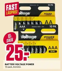 ÖoB BATTERI VOLTAGE POWER erbjuda