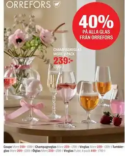 Mio CHAMPAGNEGLAS MORE 2-PACK erbjuda