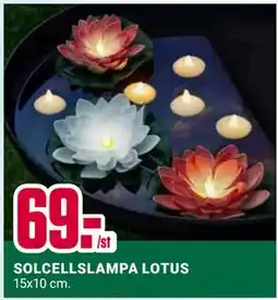 ÖoB SOLCELLSLAMPA LOTUS erbjuda