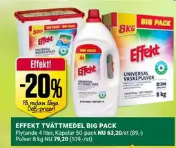 ÖoB EFFEKT TVÄTTMEDEL BIG PACK erbjuda