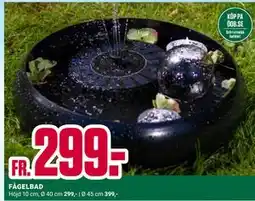 ÖoB FÅGELBAD erbjuda