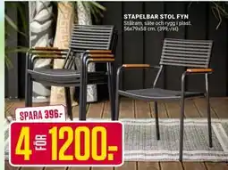 ÖoB STAPELBAR STOL FYN erbjuda