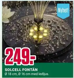 ÖoB SOLCELL FONTÄN erbjuda