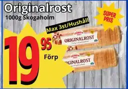 Supergrossen Originalrost erbjuda