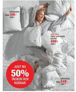 Mio TÄCKE OCH KUDDE SALTVIK erbjuda