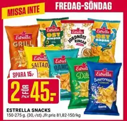 ÖoB ESTRELLA SNACKS erbjuda