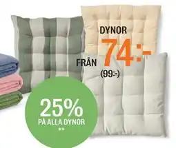 Mio 25% PÅ ALLA DYNOR erbjuda