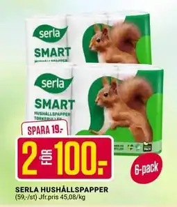 ÖoB SERLA HUSHÅLLSPAPPER erbjuda