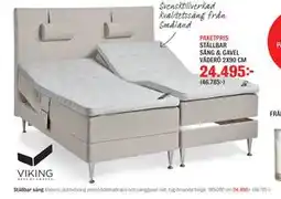Mio PAKETPRIS STÄLLBAR SÄNG & GAVEL VÄDERÖ 2X90 CM erbjuda