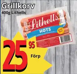 Supergrossen Grillkorv Lithells erbjuda