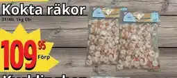 Supergrossen Kokta räkor erbjuda