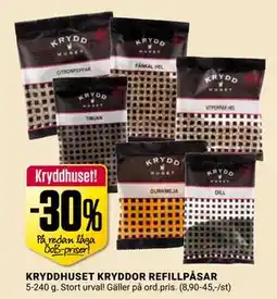 ÖoB KRYDDHUSET KRYDDOR REFILLPÅSAR erbjuda