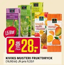 ÖoB KIVIKS MUSTERI FRUKTDRYCK erbjuda