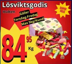 Supergrossen Lösviktsgodis erbjuda