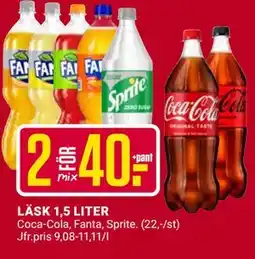 ÖoB LÄSK 1,5 LITER erbjuda