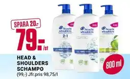 ÖoB HEAD & SHOULDERS SCHAMPO erbjuda
