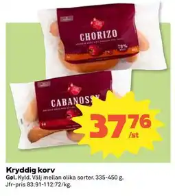 Coop Daglivs Kryddig korv erbjuda