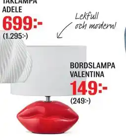 Mio BORDSLAMPA VALENTINA erbjuda