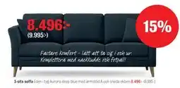 Mio 3-sits soffa erbjuda