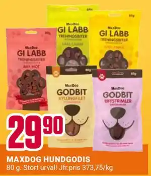 ÖoB MAXDOG HUNDGODIS erbjuda
