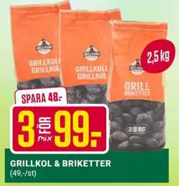 ÖoB GRILLKOL & BRIKETTER erbjuda