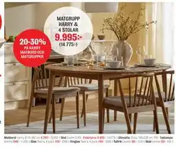 Mio MATGRUPP HARRY & 4 STOLAR erbjuda