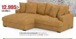 Mio 2-sits soffa med schäslong XL erbjuda