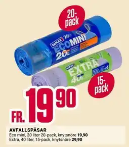 ÖoB AVFALLSPÅSAR erbjuda