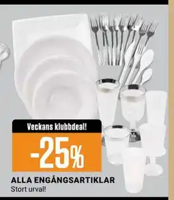 ÖoB ALLA ENGÅNGSARTIKLAR erbjuda