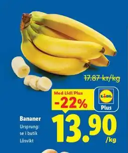Lidl Bananer erbjuda