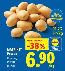 Lidl Matriket Potatis erbjuda