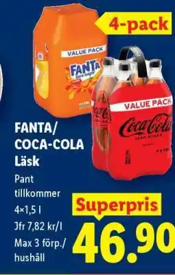 Lidl Fanta/Coca-Cola Läsk erbjuda