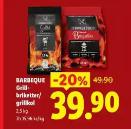 Lidl BARBEQUE Grill-briketter/grillkol erbjuda