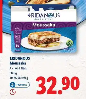Lidl ERIDANOUS Moussaka erbjuda