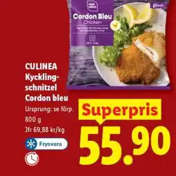 Lidl CULINEA Kyckling-schnitzel Cordon bleu erbjuda