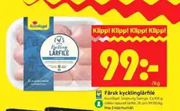 ICA Supermarket FÄRSK KYCKLINGLÅRFILÉ erbjuda