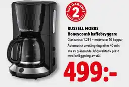 Lidl RUSSELL HOBBS Honeycomb kaffebryggare erbjuda
