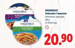 Lidl ERIDANOUS Grönsaker i tomatsås erbjuda