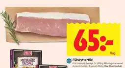 ICA Supermarket FLÄSKYTTERFILÉ erbjuda