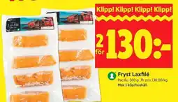 ICA Supermarket Fryst Laxfilé erbjuda