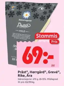ICA Supermarket Präst , Herrgård , Grevé , Rike, Åra erbjuda