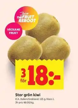 ICA Supermarket STOR GRÖN KIWI erbjuda