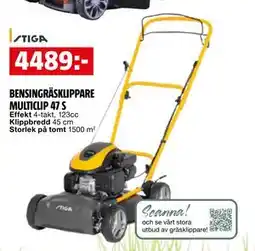 Bauhaus BENSINGRÄSKLIPPARE MULTICLIP 47 S erbjuda