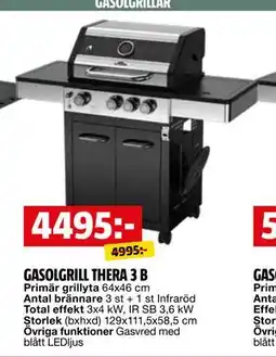 Bauhaus GASOLGRILL THERA 3 B erbjuda
