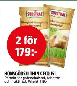 Bauhaus HÖNSGÖDSEL THINK ECO 15 L erbjuda