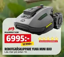 Bauhaus ROBOTGRÄSKLIPPARE YUKA MINI 800 erbjuda