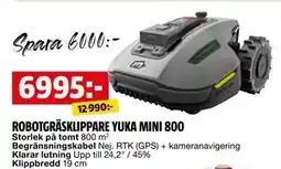 Bauhaus ROBOTGRÄSKLIPPARE YUKA MINI 800 erbjuda